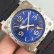 2017 Swiss Replica Bell and Ross BR03-93 GMT Watch SS Blue Face Leather Band 42mm (4)_th.jpg